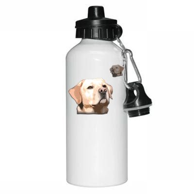 Labrador School Photo T Funny Yellow Lab Aluminum Water Bottle