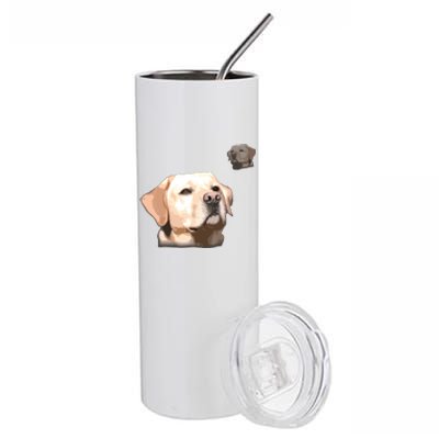 Labrador School Photo T Funny Yellow Lab Stainless Steel Tumbler