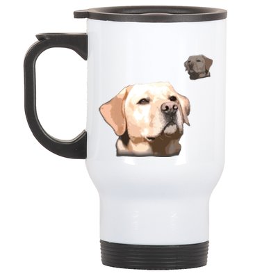 Labrador School Photo T Funny Yellow Lab Stainless Steel Travel Mug