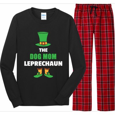 Leprechaun St Patricks Day Dog Mom Gift Long Sleeve Pajama Set