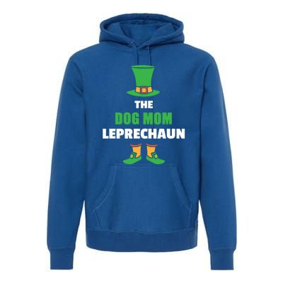 Leprechaun St Patricks Day Dog Mom Gift Premium Hoodie