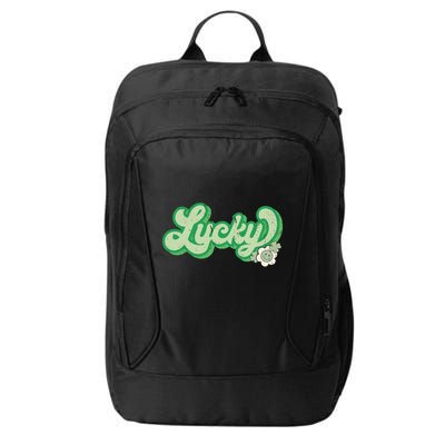 Lucky St PatrickS Day Retro Vintage City Backpack