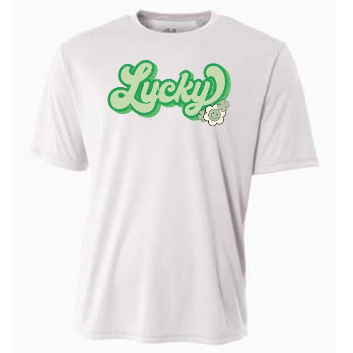 Lucky St PatrickS Day Retro Vintage Cooling Performance Crew T-Shirt