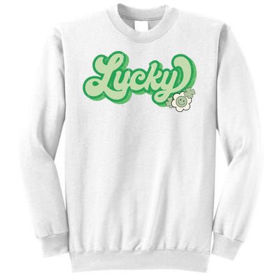 Lucky St PatrickS Day Retro Vintage Sweatshirt