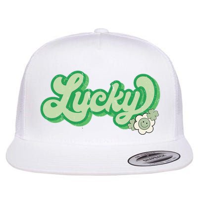 Lucky St PatrickS Day Retro Vintage Flatbill Hat