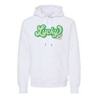 Lucky St PatrickS Day Retro Vintage Premium Hoodie