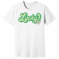 Lucky St PatrickS Day Retro Vintage Premium T-Shirt