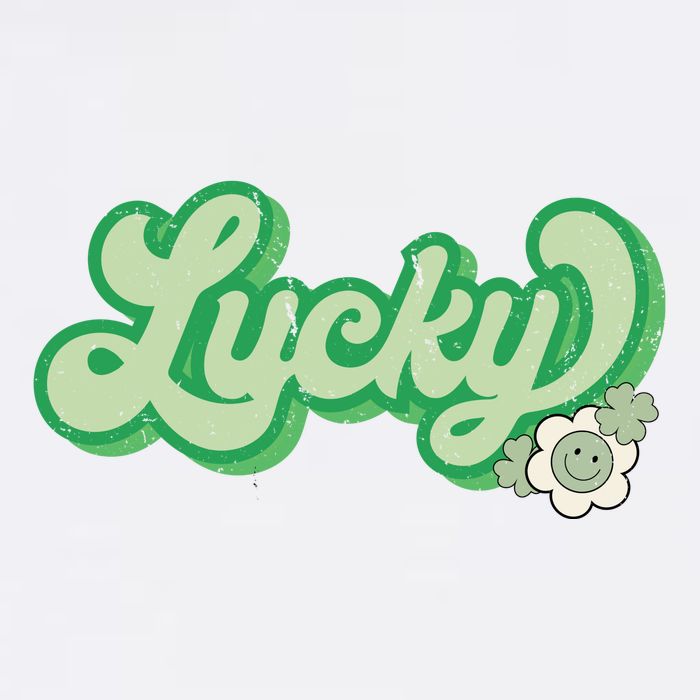 Lucky St PatrickS Day Retro Vintage Womens Tank Top