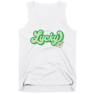 Lucky St PatrickS Day Retro Vintage Tank Top