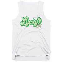 Lucky St PatrickS Day Retro Vintage Tank Top