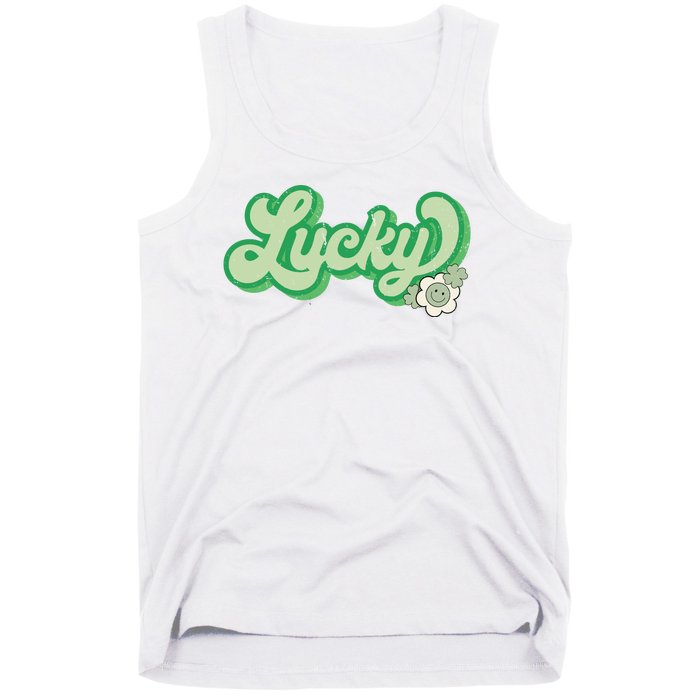 Lucky St PatrickS Day Retro Vintage Tank Top