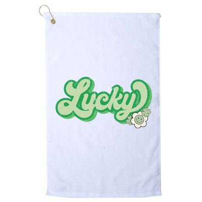 Lucky St PatrickS Day Retro Vintage Golf Towel