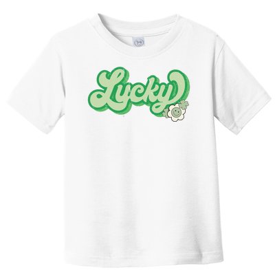 Lucky St PatrickS Day Retro Vintage Toddler T-Shirt