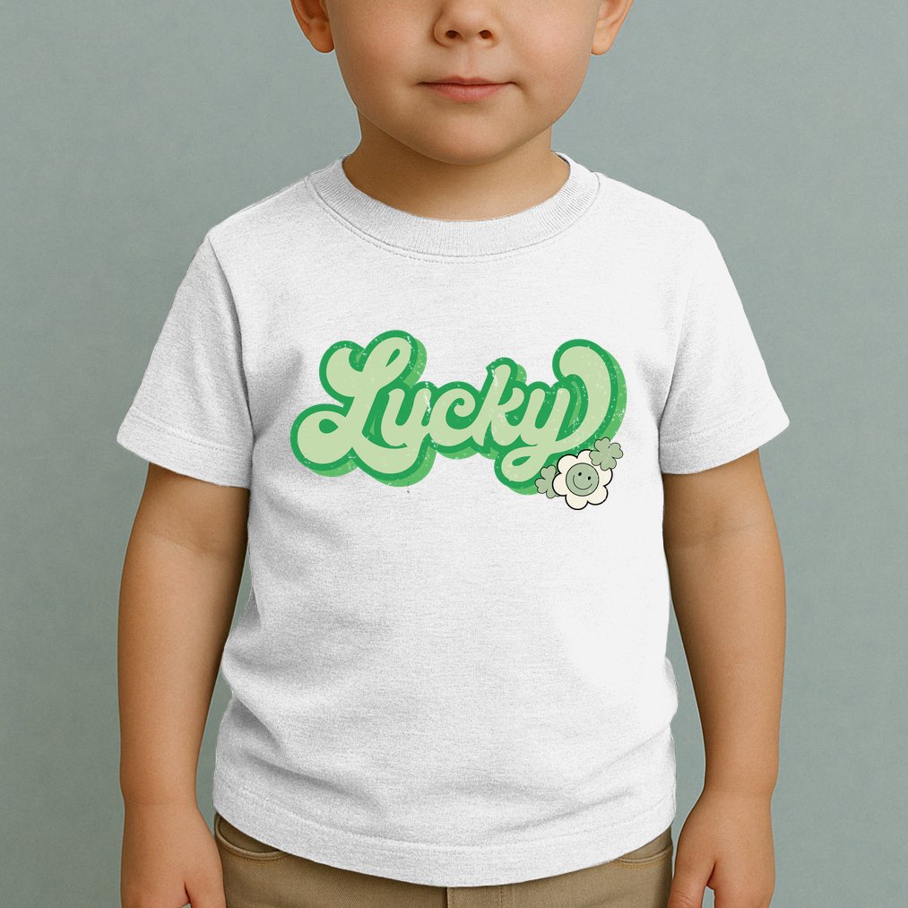 Lucky St PatrickS Day Retro Vintage Toddler T-Shirt