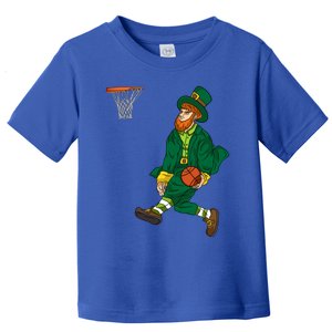 Leprechaun St Patricks Day Basketball Gift Toddler T-Shirt