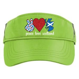 Love Scotland Proud Scottish Flag Scottish Roots Gift Adult Drive Performance Visor