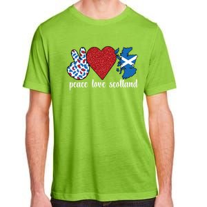 Love Scotland Proud Scottish Flag Scottish Roots Gift Adult ChromaSoft Performance T-Shirt