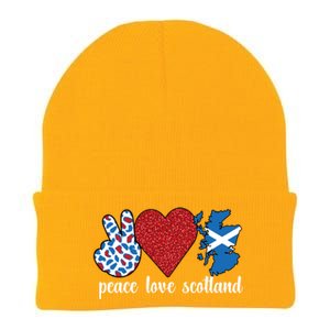 Love Scotland Proud Scottish Flag Scottish Roots Gift Knit Cap Winter Beanie