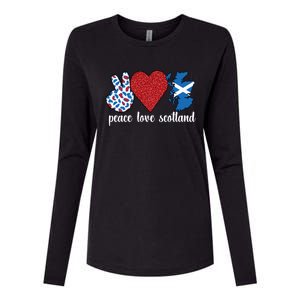 Love Scotland Proud Scottish Flag Scottish Roots Gift Womens Cotton Relaxed Long Sleeve T-Shirt