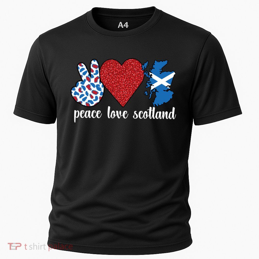 Love Scotland Proud Scottish Flag Scottish Roots Gift Performance Shirt