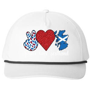 Love Scotland Proud Scottish Flag Scottish Roots Gift Snapback Five-Panel Rope Hat