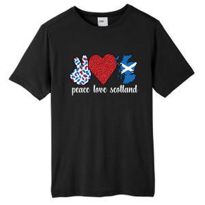 Love Scotland Proud Scottish Flag Scottish Roots Gift Tall Fusion ChromaSoft Performance T-Shirt