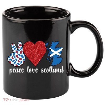 Love Scotland Proud Scottish Flag Scottish Roots Gift 11oz C Handle Ceramic Mug