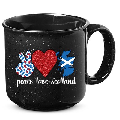 Love Scotland Proud Scottish Flag Scottish Roots Gift 15oz Campfire Ceramic Mug