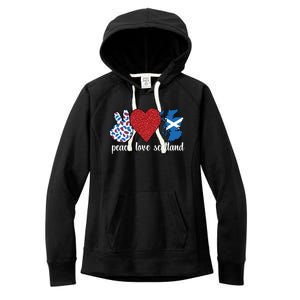 Love Scotland Proud Scottish Flag Scottish Roots Gift Women's Fleece Hoodie