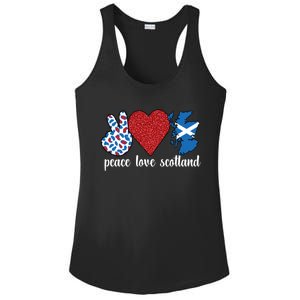 Love Scotland Proud Scottish Flag Scottish Roots Gift Ladies PosiCharge Competitor Racerback Tank