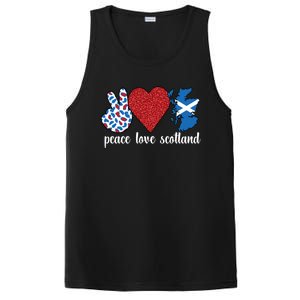 Love Scotland Proud Scottish Flag Scottish Roots Gift PosiCharge Competitor Tank