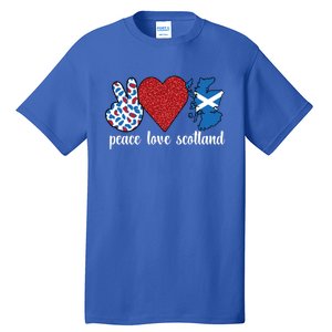 Love Scotland Proud Scottish Flag Scottish Roots Gift Tall T-Shirt