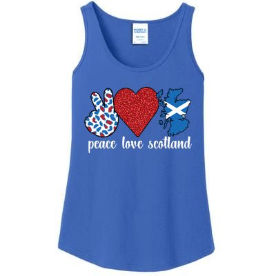 Love Scotland Proud Scottish Flag Scottish Roots Gift Ladies Essential Tank