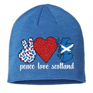 Love Scotland Proud Scottish Flag Scottish Roots Gift Sustainable Beanie