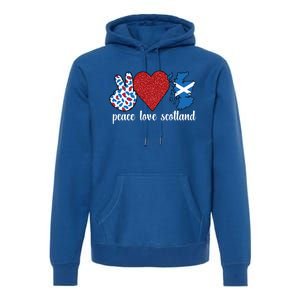 Love Scotland Proud Scottish Flag Scottish Roots Gift Premium Hoodie