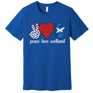 Love Scotland Proud Scottish Flag Scottish Roots Gift Premium T-Shirt