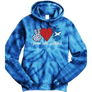 Love Scotland Proud Scottish Flag Scottish Roots Gift Tie Dye Hoodie