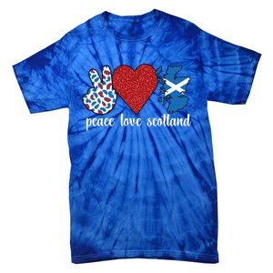 Love Scotland Proud Scottish Flag Scottish Roots Gift Tie-Dye T-Shirt