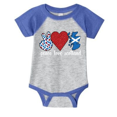 Love Scotland Proud Scottish Flag Scottish Roots Gift Infant Baby Jersey Bodysuit