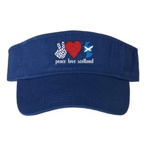 Love Scotland Proud Scottish Flag Scottish Roots Gift Valucap Bio-Washed Visor