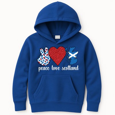 Love Scotland Proud Scottish Flag Scottish Roots Gift Kids Hoodie