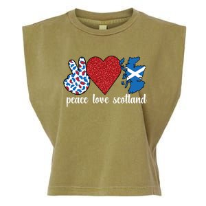 Love Scotland Proud Scottish Flag Scottish Roots Gift Garment-Dyed Women's Muscle Tee