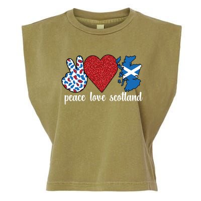 Love Scotland Proud Scottish Flag Scottish Roots Gift Garment-Dyed Women's Muscle Tee