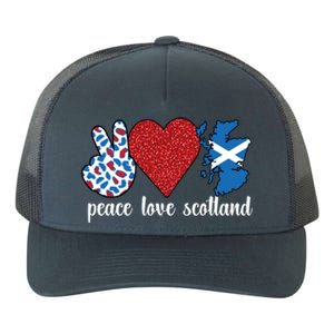 Love Scotland Proud Scottish Flag Scottish Roots Gift Yupoong Adult 5-Panel Trucker Hat