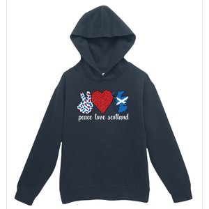 Love Scotland Proud Scottish Flag Scottish Roots Gift Urban Pullover Hoodie