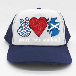 Love Scotland Proud Scottish Flag Scottish Roots Gift Trucker Hat