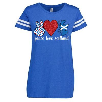 Love Scotland Proud Scottish Flag Scottish Roots Gift Enza Ladies Jersey Football T-Shirt