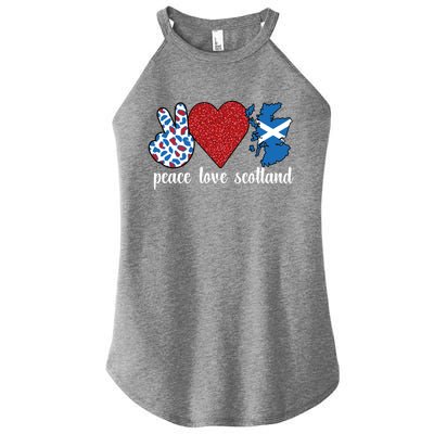 Love Scotland Proud Scottish Flag Scottish Roots Gift Women’s Perfect Tri Rocker Tank