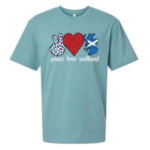 Love Scotland Proud Scottish Flag Scottish Roots Gift Sueded Cloud Jersey T-Shirt