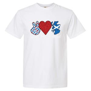 Love Scotland Proud Scottish Flag Scottish Roots Gift Garment-Dyed Heavyweight T-Shirt